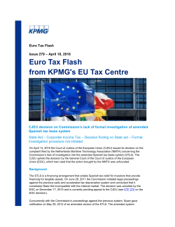 ETF 279 - CJEU decision on Commission`s lack of formal