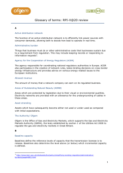 Glossary of terms