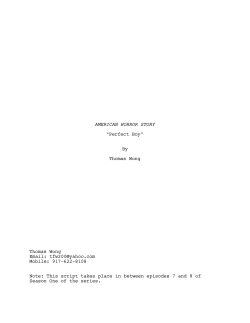 AMERICAN HORROR STORY "Perfect Boy" By Thomas Wong