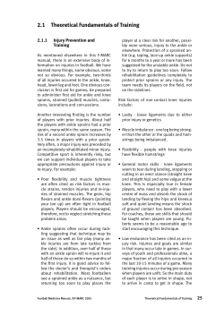 2.1 Theoretical Fundamentals Of Training