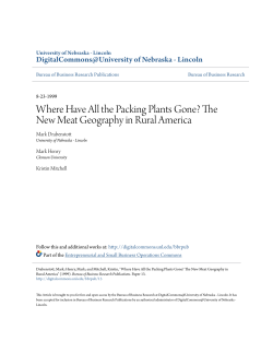 Where Have All the Packing Plants Gone? The New Meat