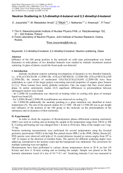 Neutron Scattering in 3,3-dimethyl-2-butanol and 2,3