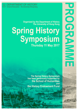 Symposium Programme