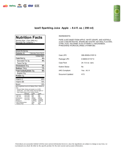 Izze&reg; Sparkling Juice Apple 8.4 fl. oz. ( 250 ml)