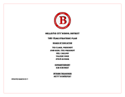 BCS Strategic Plan - Bellevue School District