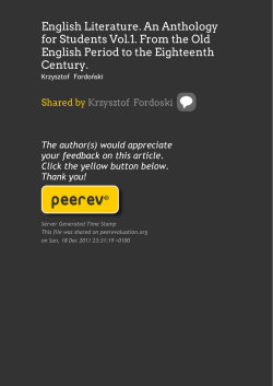 - Peer Evaluation