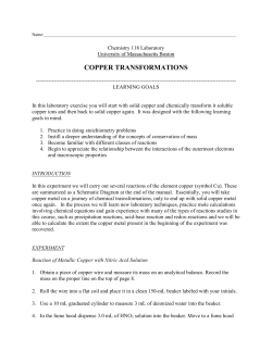 COPPER TRANSFORMATIONS
