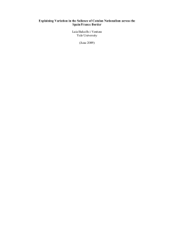 Explaining Variation in the Salience of Catalan