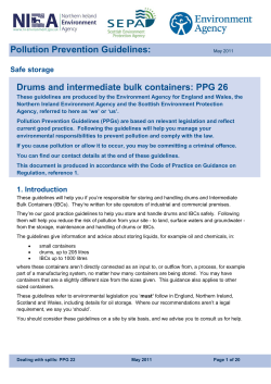 Drums and intermediate bulk containers: PPG 26