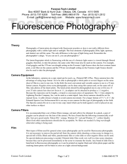 Fluorescence Photography - Forensi