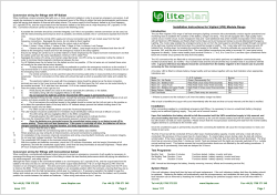 Installation Instructions for Vigilant (VIG) Module Range