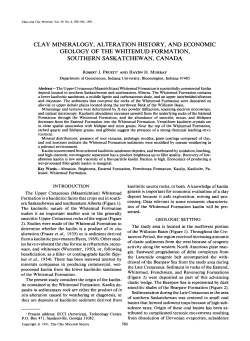 CLAY MINERALOGY, ALTERATION HISTORY, AND ECONOMIC