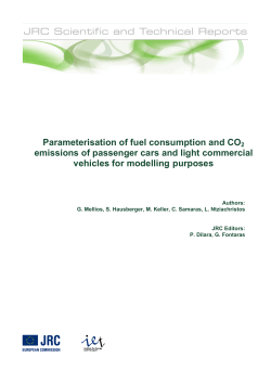 Parameterisation of fuel consumption and CO2 emissions of