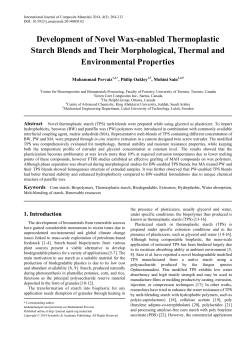 Corn starch, Biopolymers, Thermoplastic starch, Biodegradable