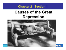Causes of the Great Depression