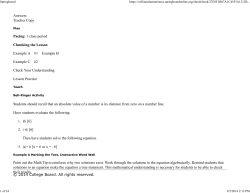 Answers Teacher Copy Pacing: 1 class period