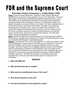 Schechter Poultry Corporation v. United States (1935)
