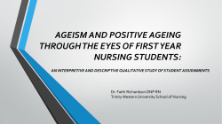 Ageism Project - Trinity Western University