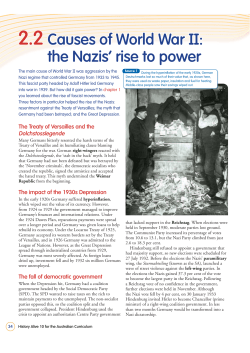 2.2 Causes of World War II: the Nazis` rise to power - schs