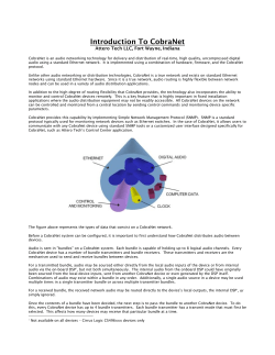 Introduction To CobraNet