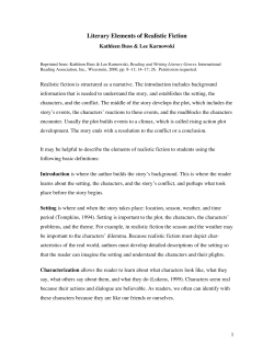 Literary Elements of Realistic Fiction
