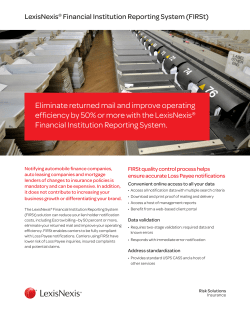 Eliminate returned mail and improve operating