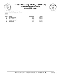 2016 Carson City Toyota, Capital City Classic