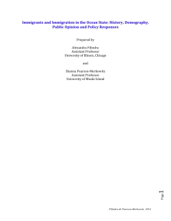 Immigrants and Immigration in the Ocean State