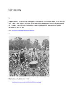 Sharecropping - Madison Middle School