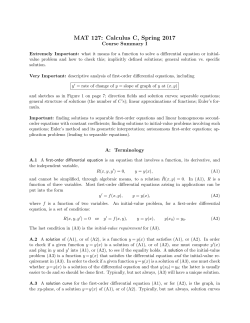 MAT 127: Calculus C, Spring 2017
