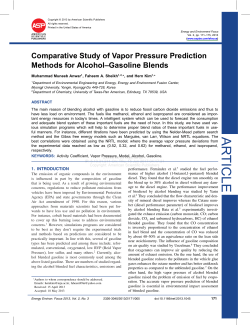 Comparative Study of Vapor Pressure Prediction Methods for