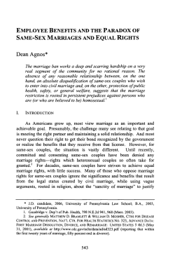 Employee Benefits and the Paradox of Same