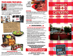 Catering Menu