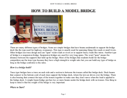 how to build a model bridge