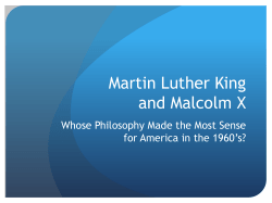 Martin Luther King and Malcolm X