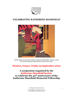 the Menton Abstract Booklet here