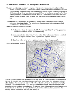 ES302 Watershed Delineation and Drainage Area Measurement