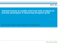 Infrastructures to enable wind and solar projects to actively