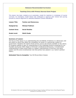 Faction and Democracy - Institute for Public Administration