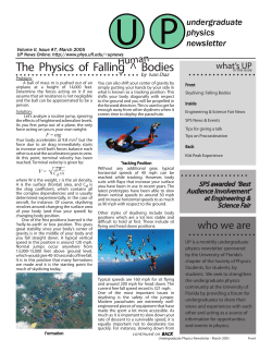 The Physics of Falling ^ Bodies - UF Physics