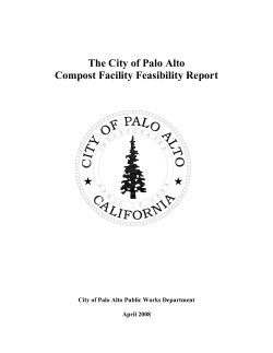 The City of Palo Alto Compost Facility Feasibility Report