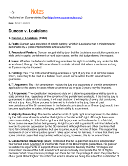 Duncan v. Louisiana - Civil Liberties: protecting Individual Rights