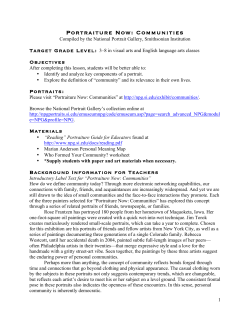 Portraiture Now: Communities