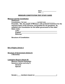 missouri constitution test study guide