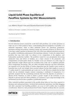 Liquid-Solid Phase Equilibria of Paraffinic Systems by