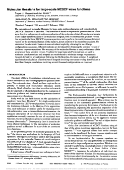Molecular Hessians for large
