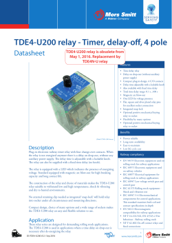 TDE4-U200 relay