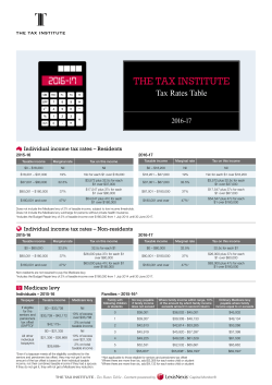 THE TAX INSTITUTE