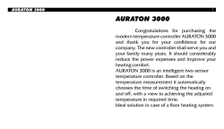 Manual – AURATON 3000