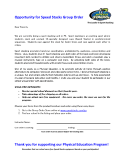 Group Order Parent Letter